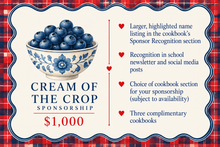 Load image into Gallery viewer, 75th Anniversary Cookbook Sponsorship