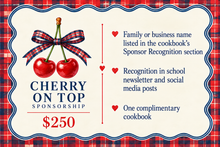 Load image into Gallery viewer, 75th Anniversary Cookbook Sponsorship