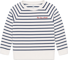 Load image into Gallery viewer, Striped Sweatshirt w/ Monogram
